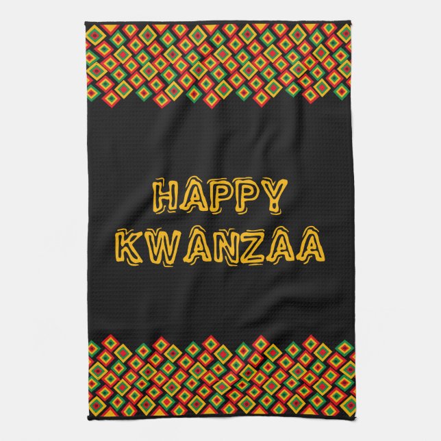 Linge De Cuisine Joyeux Kwanzaa (Vertical)