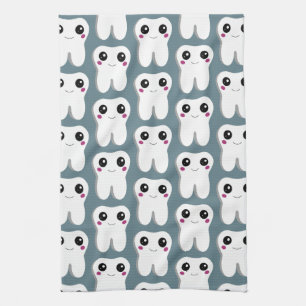 Linge De Cuisine Joyeux Motif dentaire souriant