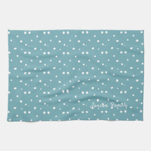 Linge De Cuisine Joyeux Noël et Bonne Année Neige Rustique