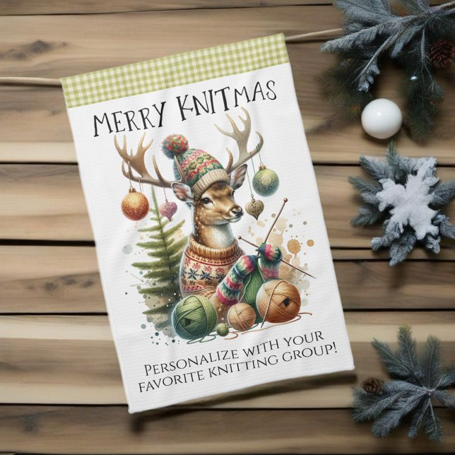 Linge De Cuisine Joyeux Noël Tricot (For yarn lovers and craft enthusiasts. )