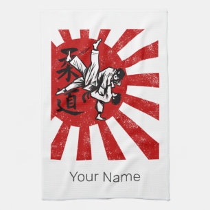 Linge De Cuisine Judo Martial Arts Japonais Vintage Retro Design