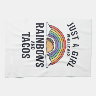 Linge De Cuisine Juste une fille qui aime les arcs-en-ciel et les t