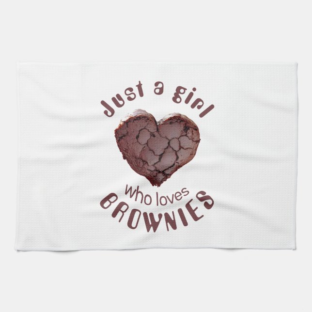 Linge De Cuisine Juste une fille qui aime les brownies (Horizontal)