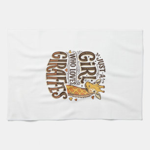 Linge De Cuisine Juste une fille qui aime les girafes T-Shirt vinta