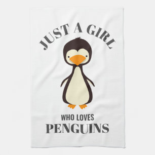 Linge De Cuisine Juste une fille qui aime les pingouins