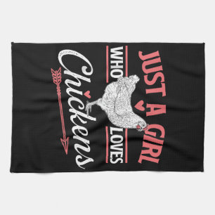 Linge De Cuisine Juste Une Fille Qui Aime Les Poulets - Pou Louveur