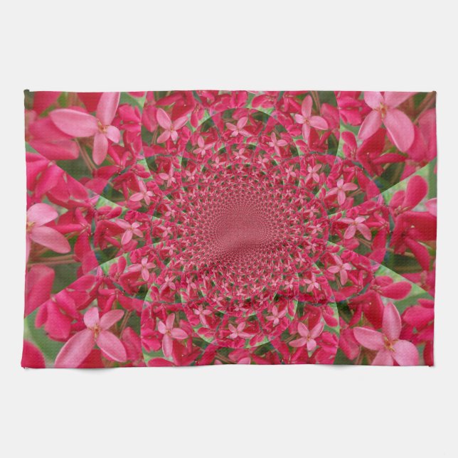 Linge De Cuisine Kaleidoscope de Crimson : Blood Milkweed Flower Ar (Horizontal)