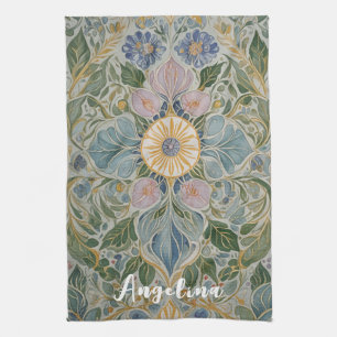 Linge De Cuisine Kaleidoscope floral Personnalisé