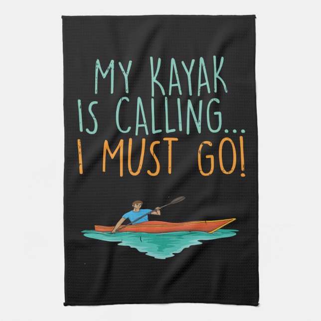 Linge De Cuisine Kayaking Kayak cadeau (Vertical)