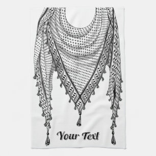 Linge De Cuisine Keffiyeh Écharpe palestinienne tissu traditionnel