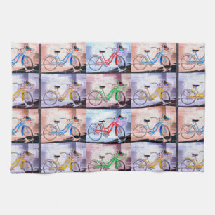 Linge De Cuisine Key West vont à vélo le motif