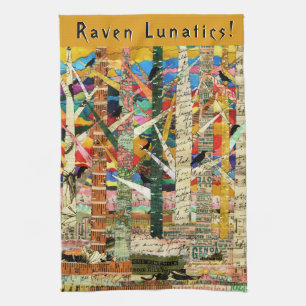 Linge De Cuisine KHS Raven Lunatics Crows and Trees Papier Art