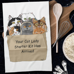 Linge De Cuisine Kit d'entrée Lady Cat