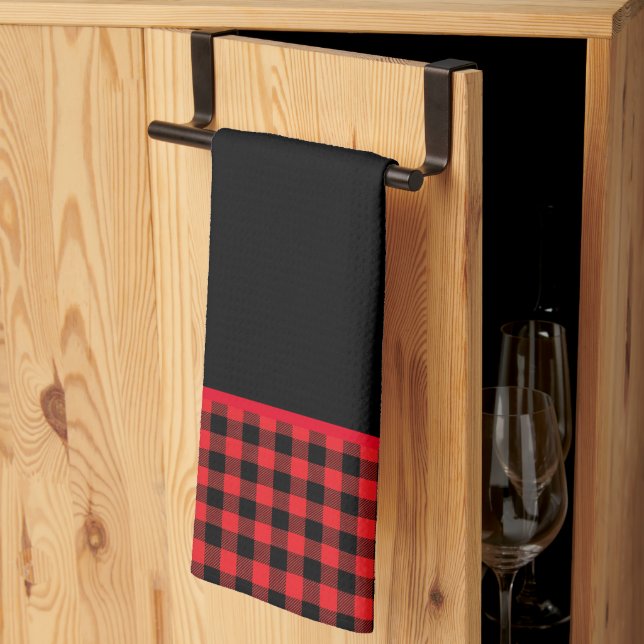 Linge De Cuisine Kitchen Towel-Buffalo Plaid (Pliage en tiers)
