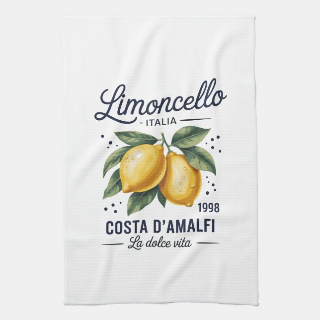 Linge De Cuisine Kitchen Towels-Limoncello 1998 Costa d’Amalfi  (Vertical)