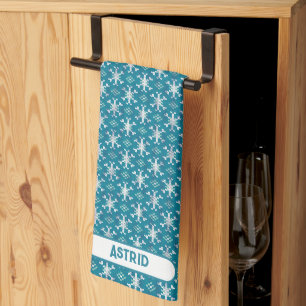 Linge De Cuisine Knit de sueur de flocon de neige scandinave person
