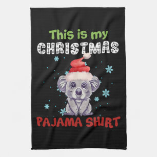 Linge De Cuisine Koala Bear This Is My Christmas Pajama Shirt