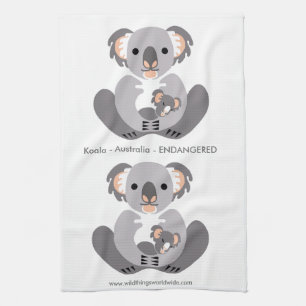 Linge De Cuisine KOALA - Conservation - Animal en voie de dispariti