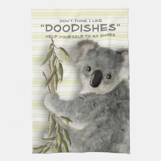 Linge De Cuisine Koala mignon drôle (Vertical)