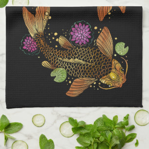Linge De Cuisine Koi Fish