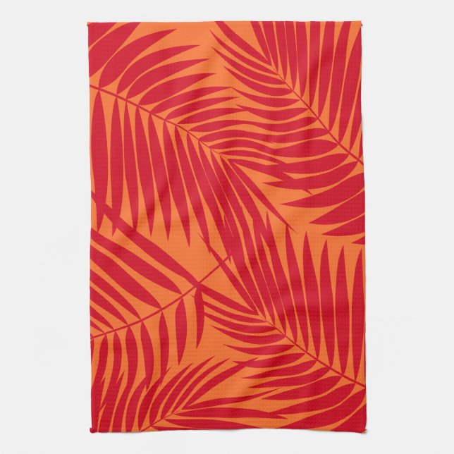 Linge De Cuisine Kona Palms Hawaiian Leaf (Vertical)