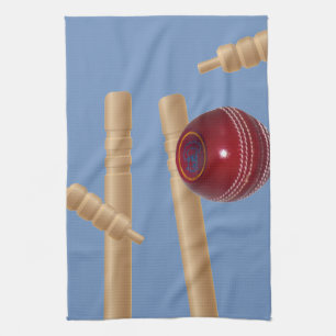Linge De Cuisine La Balle De Cricket Touchant Les Pompes,