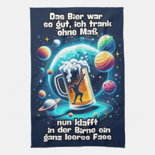 Linge De Cuisine La Bière dans la tête