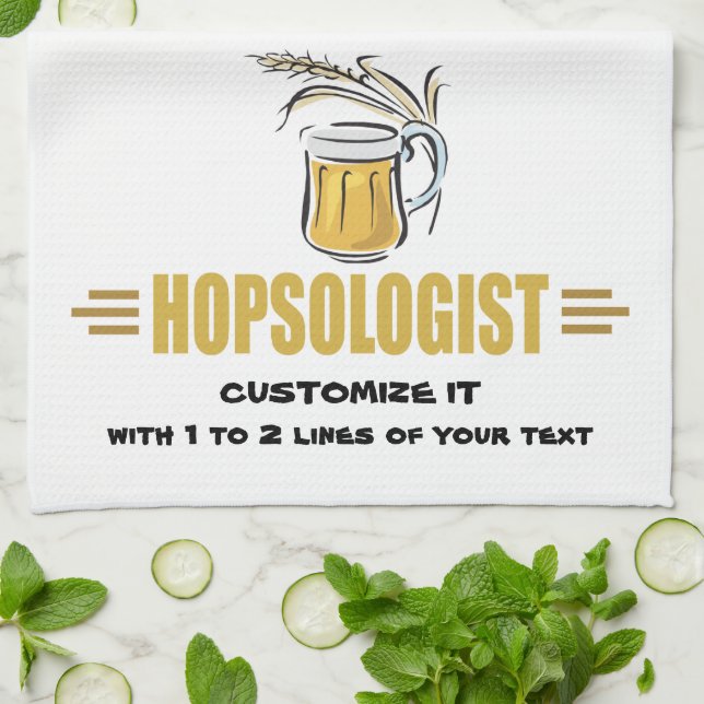 Linge De Cuisine La bière drôle (Plié)