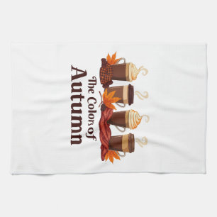 Linge De Cuisine La couleur de l'automne Citrouille Spice Coffee Au