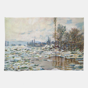 Linge De Cuisine La débâcle des glaces par Claude Monet