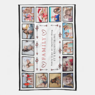 Linge De Cuisine La famille est tout Modèle de collage personnalisé