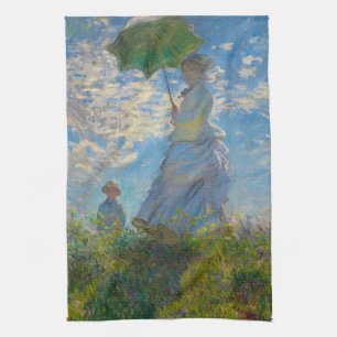 Linge De Cuisine La femme de Monet avec parasol