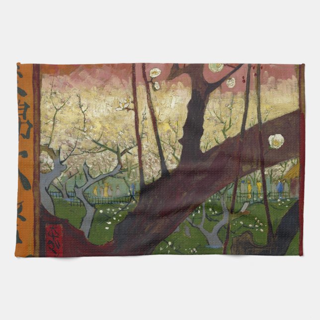 Linge De Cuisine La japonaise de Van Gogh après Hiroshige (Horizontal)