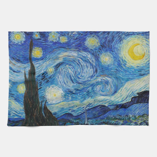 Linge De Cuisine La nuit étoilée de Vincent Van Gogh (Horizontal)