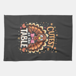 Linge De Cuisine La Turquie à la table drôle Thanksgiving
