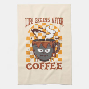 Linge De Cuisine La vie commence après le café