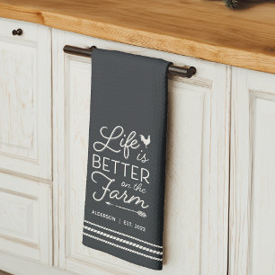 Linge De Cuisine La vie personnalisée est meilleure à la ferme