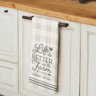 Linge De Cuisine La vie personnalisée est meilleure à la ferme Plai