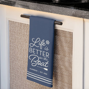 Linge De Cuisine La vie personnalisée est meilleure sur le bateau