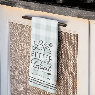 Linge De Cuisine La vie personnalisée est meilleure sur le bateau P