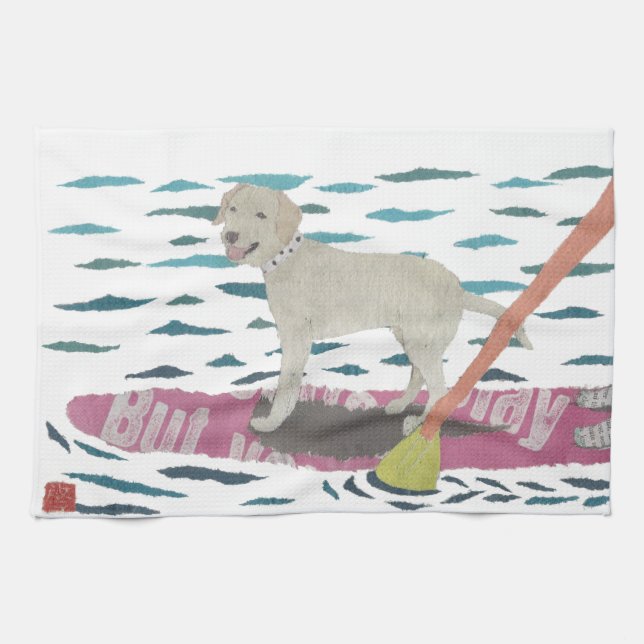 Linge De Cuisine Laboratoire jaune, labrador retriever, chien de (Horizontal)