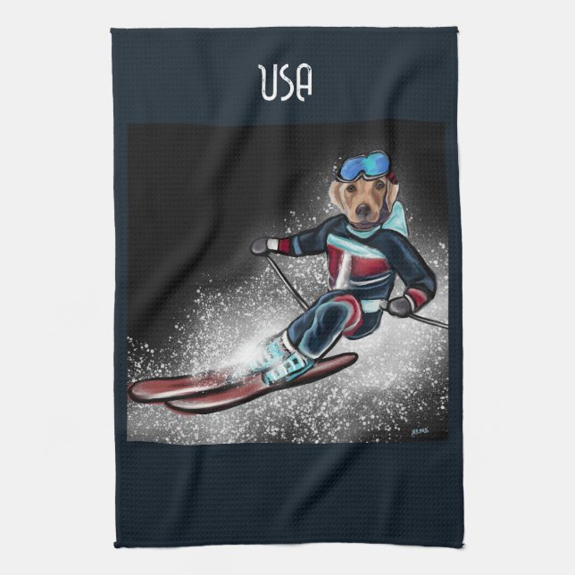 LINGE DE CUISINE LABRADOR RETRIEVER  (Vertical)