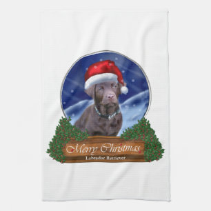 Linge De Cuisine Labrador Retriever Christmas