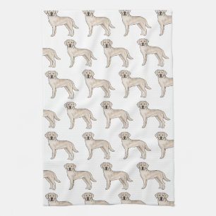 Linge De Cuisine Labrador Retriever crème Cartoon motif de chien La