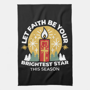 Linge De Cuisine Laissez Faith être votre plus brillant Star Candle