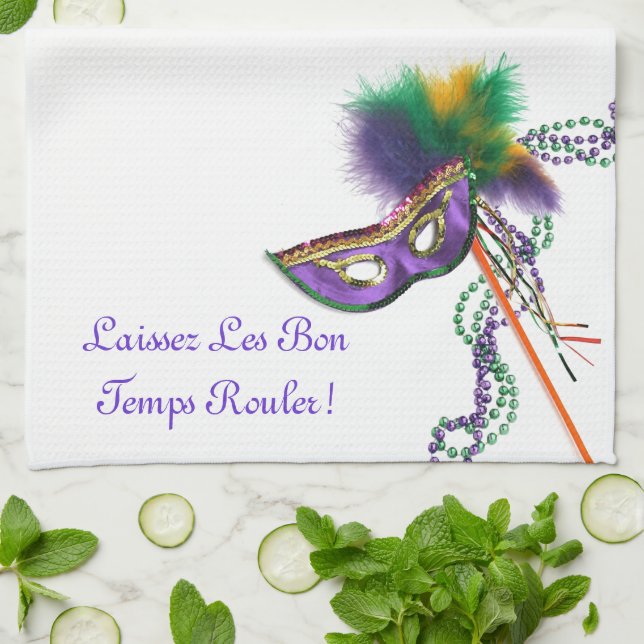 Linge De Cuisine Laissez les bons temps Rouler (Plié)