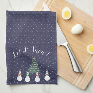 Linge De Cuisine Laissez lui neiger ! Bonhommes de neige
