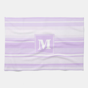 Linge De Cuisine Landes lilas monogrammes
