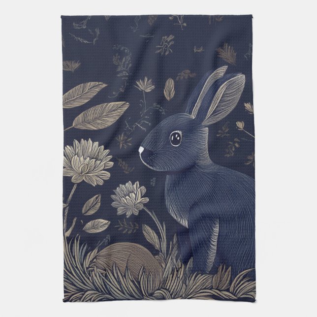 Linge De Cuisine Lapin Whimsical (Vertical)