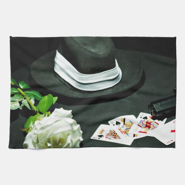 Linge De Cuisine L'arme à feu de bandit de tisonnier s'est levée (Horizontal)